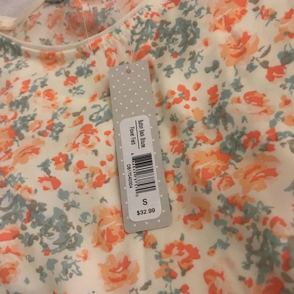 Floral blouse short sleeved - Picture 6 of 6